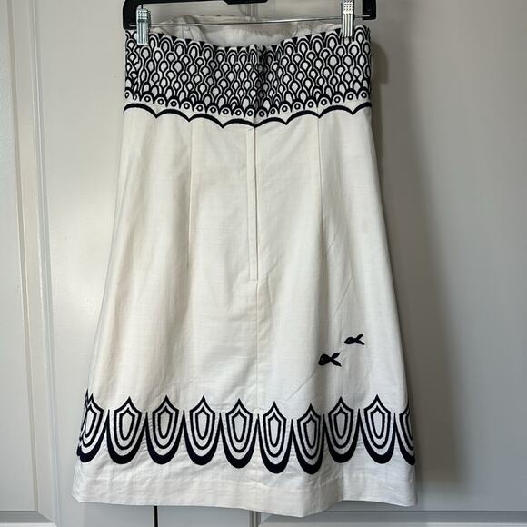 Lily Pulitzer Fly Me To The Sea Bowen Strapless Embroidered Dress Size 4 - Picture 6 of 11